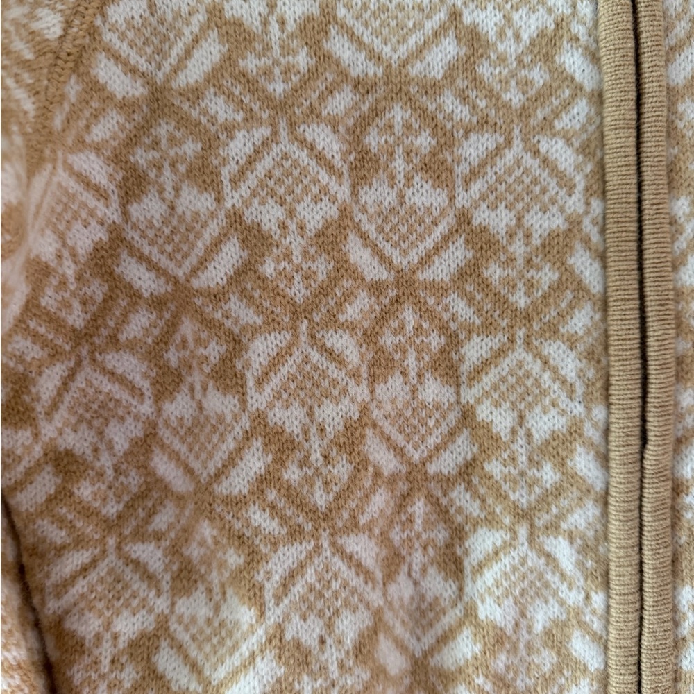 Fjallraven Snow Cardigan W in Dune Beige Yellow Size XS Wool Full Zip - Picture 4 of 16